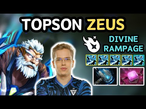 🔥 7.36c TOPSON ZEUS Midlane Highlights 🔥 Master Tier Zeus By Topson - Dota 2