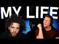 J. Cole - my life ft. 21 Savage, Morray  [ Official Audio ] (REACTION!!)