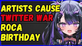 VTuberArtists HUGE BACKLASH on X, Roca Rourin Bday!