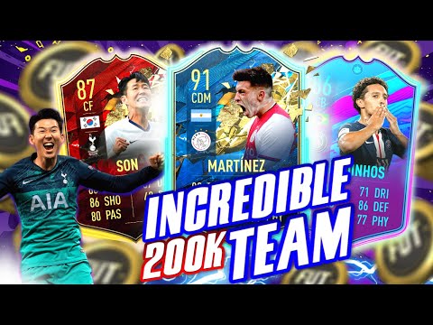 BEST 200K TEAM FIFA 20 w/ TOTS MARTINEZ!!! ( INCREASE YOUR WINS INSTANTLY)!