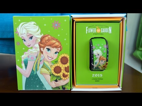 Epcot Flower and Garden 2015 Festival Center Merchandise Including "Frozen Fever" MagicBands