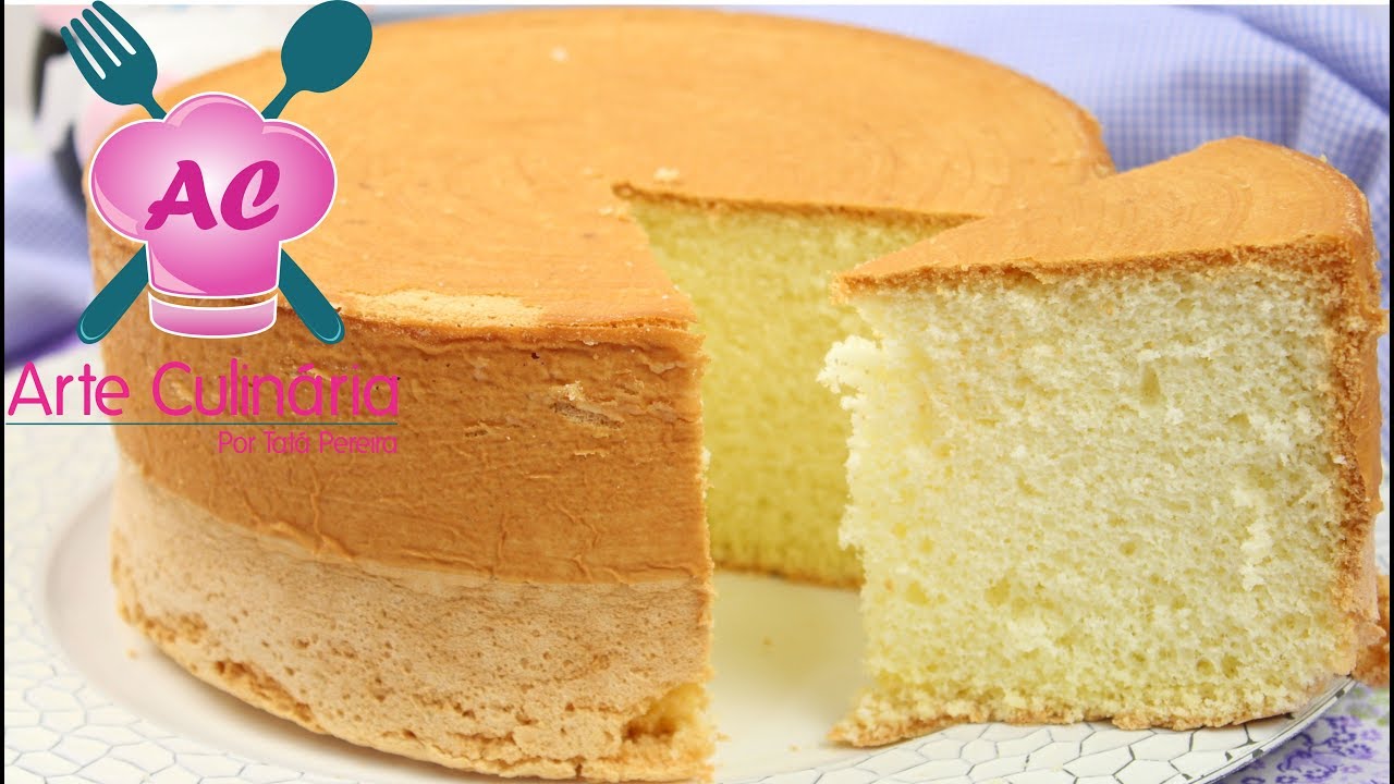 PÃO DE LÓ COM 3 INGREDIENTES, BOLO FOFINHO