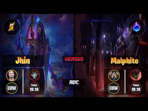 Rekkles JHIN (ADC) [Fleet Footwork] VS MALPHITE - Challenger EUW Patch 10.18