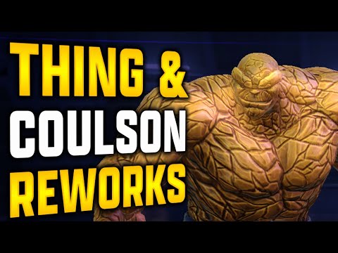 THING & COULSON REWORKS - PHOTON GAMEPLAY - MARVEL Strike Force - MSF