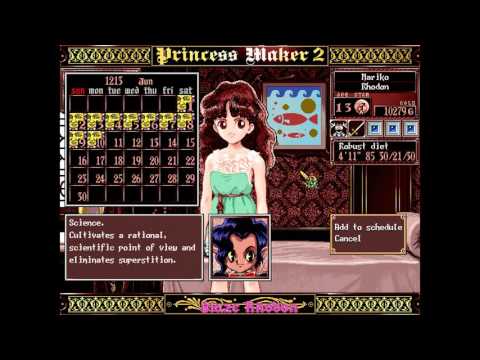 Princess Maker 2 (PC MS-DOS) Walkthrough (English version) Part 4 Hero Warrior and Prince Marriage