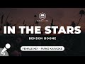 In The Stars - Benson Boone (Female Key - Piano Karaoke)