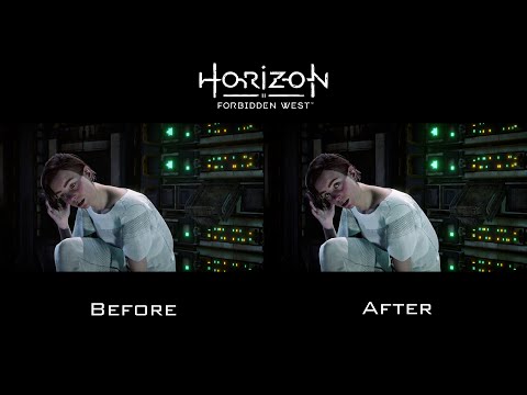 Aloy and Beta's First Conversation (Side by Side Comparison Before and After the Update)