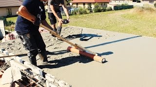 Měření výšky betonu a snadné urovnání betonu pomocí KG trubky