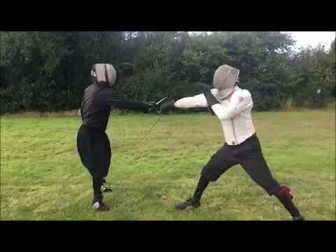 Iacopo Iacoponi FISAS ASD  Rapier sparring with David Pascal 07