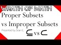Proper Subsets vs Improper Subsets | Set Theory