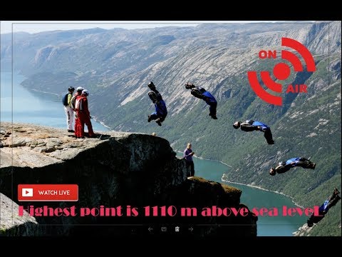 Amazing basejumpers at Kjerag Spectacular Norway