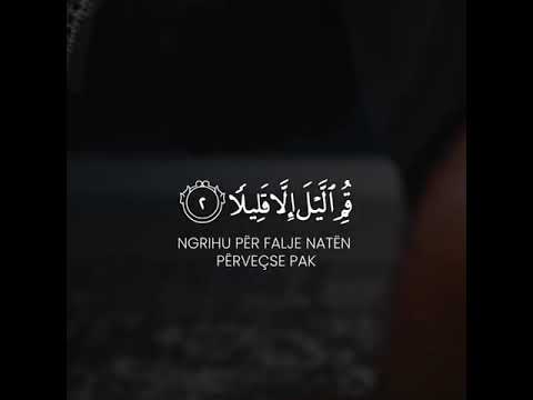 O i mbështjellë ngrihu për falje natën përveçse pak gjysmën e saj ose diç më pak a më shum #shorts