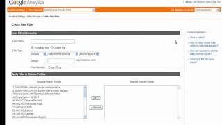 Google Analytics Custom Filters