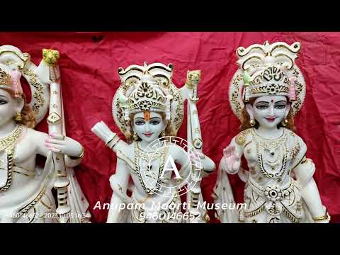 Ram Darbar coloured marble statue