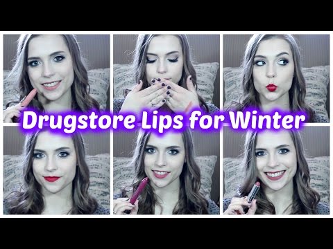 Favorite Drugstore Lipsticks for WINTER Video