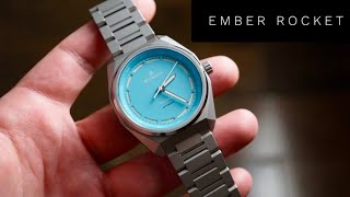 Ember Rocket Automatic Watch Review Clean Ice Blue Dial!