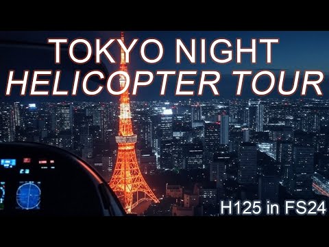 Tokyo Night Helicopter Tour in a H125 | Breathtaking Aerial Views of the City!