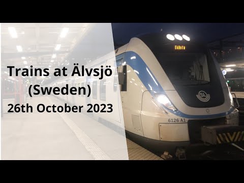 Trains at Älvsjö (Sweden) | 26/10/23 | Tåg I Älvsjö (Sverige)