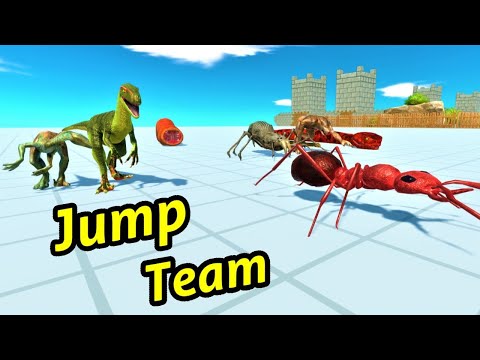 Jump Team vs boss and mini boss ARBS Animal Revolt Battle Simulator