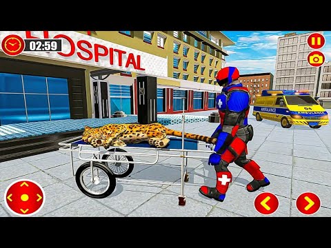 Animals Rescue Robot Hero - Flying Ambulance (Levels 1 - 5) - Android Gameplay FHD