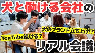 【舞台裏】犬と働ける会社のリアル会議を大公開！｜「YouTube続ける！？」「犬のブランド立ち上げ！？」