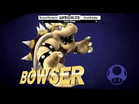 Unrivaled 3 WiiU - RoguePenguin (Mario) vs VS NickRiddle (Bowser) - Losers Finals