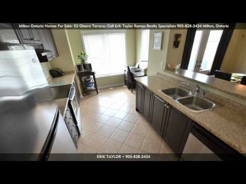 Milton Ontario Homes For Sale: 52 Gleave Terrace: Call Erik Taylor Remax Realty Specialists 905-828-