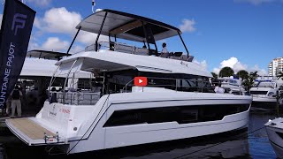 Walkthrough of the Fountaine Pajot MY40 Power Catamaran Part 1 Exterior Features in 4K