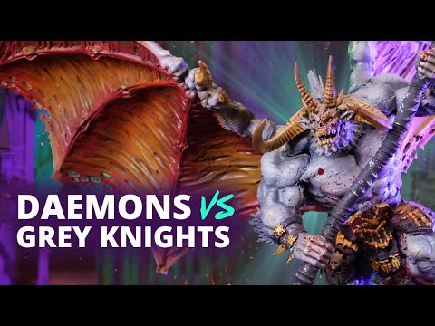 Chaos Daemons vs Grey Knights  - A 10th Edition Warhammer 40k Battle Report