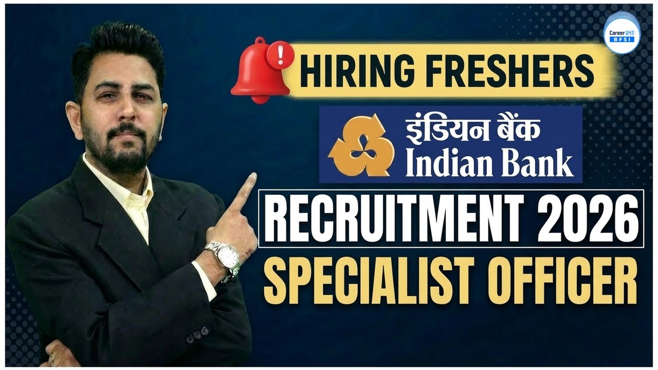 Indian Bank Recruitment 2026 | Specialist Officer | Freshers Eligible 🔥