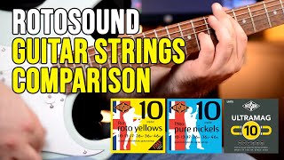 Video thumbnail for Rotosound Electric Guitar Strings Comparison by Musicoff - Where Music Matters