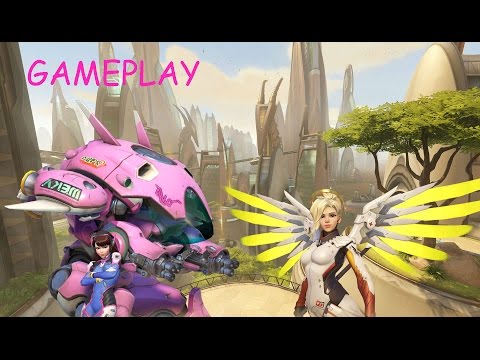 Overwatch Gameplay D.VA (+Mercy at the End)