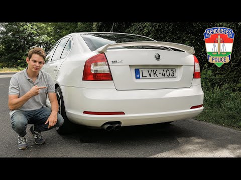 Ex-Rendőrautó ŠKODA OCTAVIA RS használtteszt!