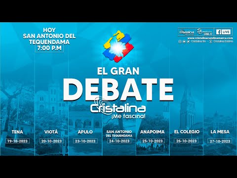 ¡Bienvenidos al Gran Debate de Cristalina Estéreo! Hoy San Antonio del Tequendama.