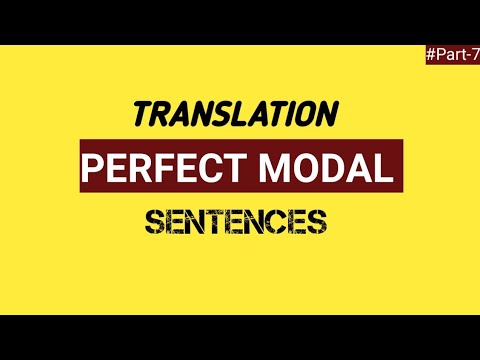 Translating Perfective Modal Sentences #learnenglishonline english pronunciation