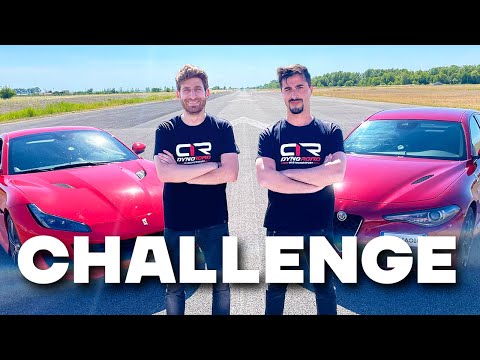 FERRARI Portofino vs Tuned ALFA ROMEO Giulia Quadrifoglio: the CHALLENGE, with NASKA 54