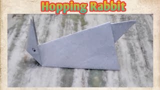 Hopping Rabbit | how to make paper Hopping Rabbit | Hopping Rabbit craft making