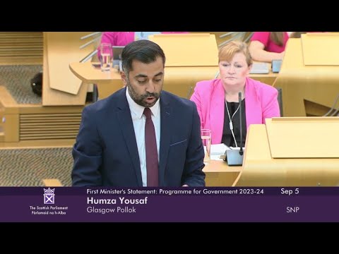 First Minister's Statement, Programme for Government 2023/24 - Humza Yousaf, SNP