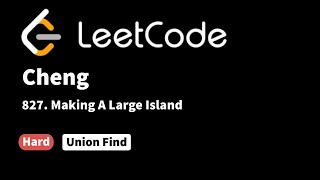 YouTube video 'LeetCode 827. Making A Large Island'
