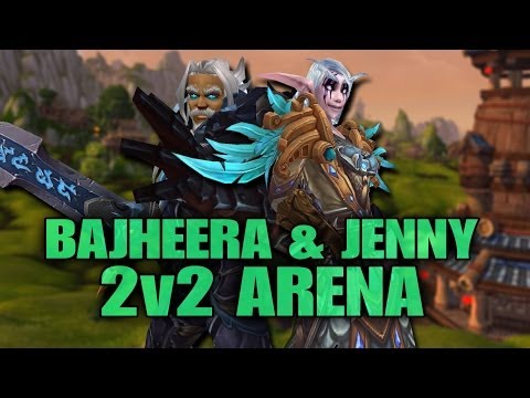 Bajheera & Jenny - 2v2 Arena as Unholy DK / RDruid #1 - Death Knight PvP Commentary