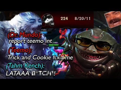 TRICK2G AND COOKIE RUIN A TEEMO'S LIFE WITH NEW VOLI & TAHM KENCH - Cookiemanman
