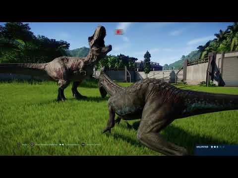 Jurassic World Evolution: All Maxed out Modified carnivore Battle Royale (Part 2)