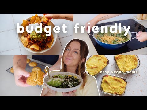 my favourite VEGAN budget-friendly meals right now (easy recipes) 💌