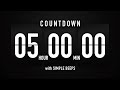5 Hours Countdown Timer Flip Clock ✔️