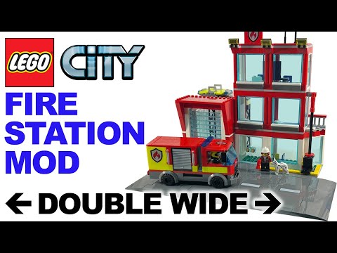 Lego City Fire Station MOD - Double width set 60320