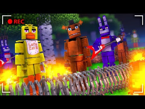 APOCALYPSE OF FNAF ANIMATRONICS IN MINECRAFT | CHALLENGE OF THE BASE VS APOCALYPSE MINECRAFT