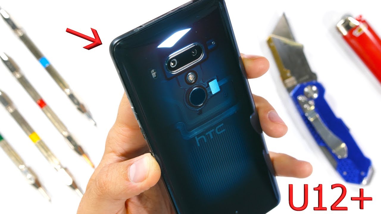 HTC U12 PLUS Durability Test! A Clear Phone w/ No Buttons...