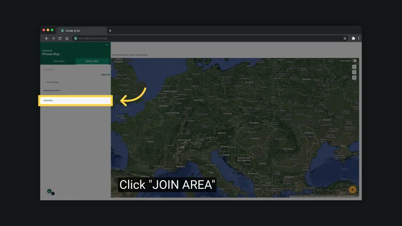 So treten Sie einem Revier mit einem Einladungscode bei