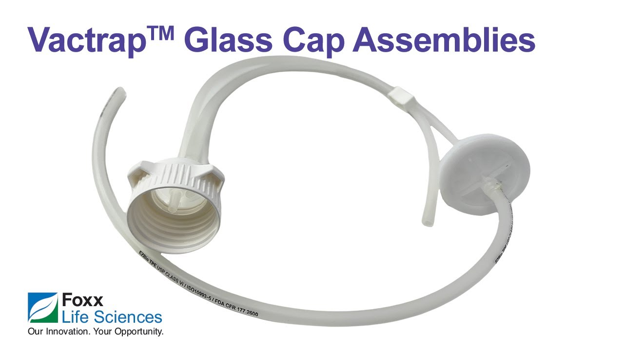Vactrap™ G Cap Assembly,GL45 Versacap®, PP, Tubing, For Single Bottle Setup Assembly (5L) — video