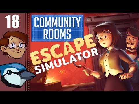 Let's Play Escape Simulator Co-op Part 18 - Community Rooms: Devilish Diorama & Perplexing Paintings